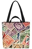 VOID Briefmarken Post Sammlung Tasche 33x33x14cm,15l Einkaufs-Beutel Shopper Einkaufs-Tasche Bag