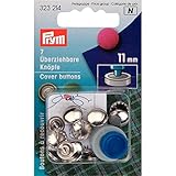 Prym Schaltfläche „Abdeckung“, Metal, Silber, 11 mm Größe, 7