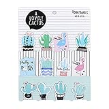 6Pcs Cartoon Magnetische Lesezeichen Set Buchseitenmarkierungen Seitenclips Ideal für Kinder Erwachsener Schriftsteller Student Lehrer Lesen magnetische Lesezeichen für Kinder Jungen Buchliebhab