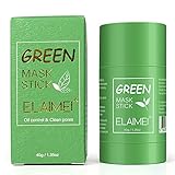 Green Tea Mask Stick for Face, Blackhead Remover Green Tea Purifying Clay Stick Mask, Oil Control Deep Cleaning Facial Mask, Deep Clean Pore for All Skin Types Women M