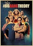 Leinwand Poster The Big Bang Theory Filmplakat Bar Cafe Home Decor Wandbilder für Wohnzimmer Dekoration 50x70cm No Frame Wasserdicht und langlebig