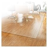 ALGXYQ Bodenschutzmatte Hohe Schlagzähigkeit Office Transparenter Polycarbonat PVC-Bodenschutz für Schreibtischstuhl Hartholzboden，18 Sizes (Color : 2.0mm, Size : 80x80cm)