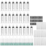 Spritzen, 10 ml, 18 Gauge, 2,5 cm, mit stumpfer Füllnadelspitze und Aufbewahrungskappen (Luer-Ansatz)