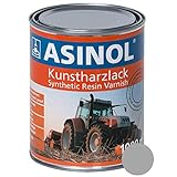 ASINOL RAL 9006 weissaluminium hochglänzend 1 Liter, 1.000ml Kunstharzlack