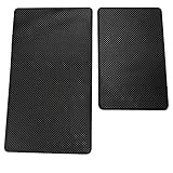 Tomedeks 2PCS Anti-Rutsch-Matte, Anti-Rutsch-Auto-Armaturenbrett-Gummimatte, Silikon hitzebeständige Anti-Rutsch-Matte (27x 15cm, 19x 12cm)