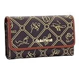 Geldbörse Damen Giulia Pieralli Damenbörse Portmonee Börse Portemonnaie inkl. Geschenk Verpackung NEU (Braun/Braun)