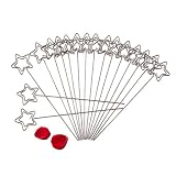 Yosoo Fotohalter Memohalter Weihnachten Memo Clip Büroklammer DIY Handwerk Halter aus Metall für Karte Memo Bilder Hochzeit Dekoration 50 Stück Pro Sack (Stern)