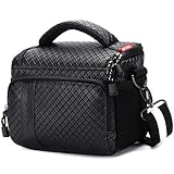 MCHENG Stoßfest Wasserdicht PU Leder Kameratasche Camera Case Bag , Schwarz (S)