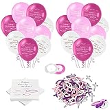 Kommunion Deko, Servietten Fisch Rosa Kommunion, 125 Stücke Kommunion Konfirmation Mädchen, Servietten für Taufe, Servietten Konfirmation Deko, Tischdeko Mädchen T