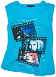 CIPO BAXX Frauen T-Shirt mit dem Motiv Madonna Fimstreifen Short Sleeve, Farbe Tuerkis, M