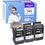 myCartridge SUPCOLOR kompatibel für Canon PG-545XL 545 XL Patrone für Canon PIXMA MX495 MX490 iP2850 IP2800 MG2450 MG2400 MG2550 MG2550S MG2950 MG3050 MG3051 MG3052 MG3053 TS205 TS305 (3 schwarz)