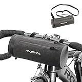 ROCKBROS 100% Wasserdicht Lenkertasche/Rahmentasche/Umhängetasche Multifunktionale Fahrradtasche mit Schultergurt für MTB, Rennrad ca. 2L