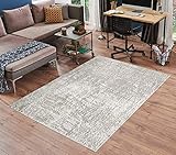 Serdim Rugs Serenity Moderner Abstrakter Graffiti-Teppich, 80 x 300 cm, goldfarb