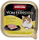 animonda Vom Feinsten Senior Nassfutter, für ältere Katzen ab 7 Jahren, mit Geflügel, 32 x 100 g