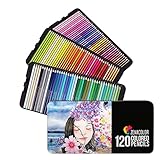 120 Zenacolor Buntstifte (Nummeriert) - Einfach aufzubewahren - Professionelles Buntstifte Set für Erwachsene - Holzstifte Ideal für Malbücher für Erwachsene, Skizzenbü