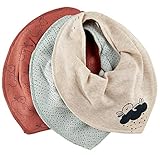 Pippi Baby Halstuch 3er Set Baby Halstücher Dreieckstücher Lätzchen (Redwood)