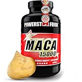 MACA 15000 | Reines Bio Maca Wurzel Extrakt | HOCHDOSIERT | Vegan | + Vitamin C | 2-Monatsvorrat | 120 Kapseln | Deutsche Herstellung nach IFS