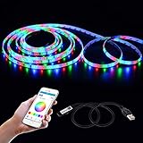 Zay Luay Lichter 4. 5 cm Max 4. 5W USB. Mini 4pins LED RGB. Bluetooth-Band-Licht APP. Regler DC5V