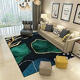 Teppich Schlafzimmer grün Teppiche Wohnzimmer Abstrakter geometrischer minimalistischer Wohnzimmer Couchtisch Heimsofa Teppich Outdoor Teppich Für Terrasse 200X300CM