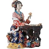 YQLKD Ornament-Statuemalerei Frauenfigur Statue Keramik Antike Porzellanfig