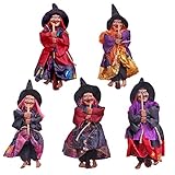 Halloween-Horror-Hexen-Figur zum Aufhängen, zufällige Farbe, Halloween-Party-Dekoration, Anhänger für Party, Garten, Urlaub
