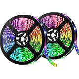 MINGRT LED Strip 5050 RGB, LED Streifen Mit 44 Tasten Fernbedienung, Waterdichte IP65, LED Lichtband 20 Farben Für Festival Party Schlafzimmer Bar (Color : 3A/10M)