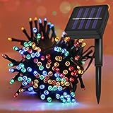 ZHOUSAN 20/50/100/200 LEDs Solarlampe Power LED Lichterkette Solar Girlanden Garten Weihnachtsdeko für Außenbeleuchtung