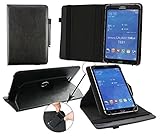 emartbuy Odys Thor 10 Tablet PC 10.1 Zoll Universal (9-10 Zoll) Schwarz Premium PU Leder 360 Grad Rotierende Stand Folio Geldbörse Tasche Hülle Stand Folio Wallet Case Cover + Schwarz Eingab