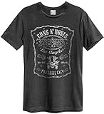 Amplified Guns n Roses L.A. Paradies City T-Shirt (XXL, charcoal)
