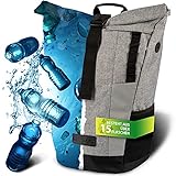 invilus ® - Rolltop Rucksack aus Recyceltem und Stark Reflektierenden Material - [Sicher durch die Nacht] - Für Uni, Sport, Arbeit oder Freizeit - Der perfekte Rucksack für die dunkle J