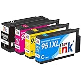 Starink 950 XL 951 XL Kompatibel für HP 950XL 951XL Multipack Druckerpatronen für HP Officejet Pro 8600 8610 8620 8630 8640 8100 8625 8615 8660 251DW 276DW Patronen Drucker (4 Pack)