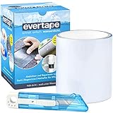 EVERFIX Evertape Reparatur Klebeband, Reparaturset, wasserdicht, Set zum Abdichten und Reparieren - auch auf nasser Fläche und unter Wasser verwendbar (10 cm x 150 cm) transp