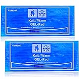 Selldorado® 2X Premium Kalt & Warm Kompresse aus reinem Naturstoff, große Kühlpads zur Warm / Kaltanwendung, Kühlkissen zur Schmerzlinderung, 29 x 12 cm - mikrowellengeeignet (2 Stück)