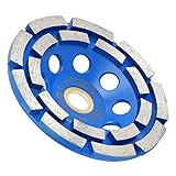 S&R Diamantschleiftopf, 115mm / 4.5' (115X22.2/15.88mm, 2-reihig, Standard für Beton, Stein, Mauerwerk, mit Reduzierring