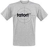Tatort Classic T-Shirt grau meliert, Größe:S