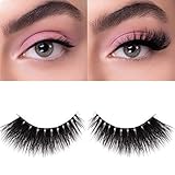 Melody Lashes künstliche Wimpern handgemacht, 3D Lashes, wiederverwendbar mit Baumwollband, false lashes, ultra g
