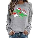 HHOP Weihnachten Bluse v Ausschnitt Damen Pullover Damen frühling Damen Oberteile Sommer Sale sexy Tshirts Damen Tumblr Pullover Hemd Damen elegant Frauen Hemd Sommer Oberteile Damen lang