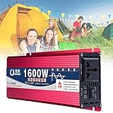 Sinuswechselrichter,1600w/2200w/3000w/4000w/5000w/6000w/8000w,Schlagbohrmaschine,Elektrohammer,Winkelschleifer,Polierer,Notbeleuchtung,LüFterküHlung Mit Intelligenter Temperaturregelung,24-220V-1600W