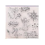 ATATMOUNT Weihnachtssegen Silikon Siegel Stempel DIY Album Scrapbooking Fotokarte Dek