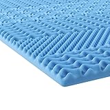 INNOCENT® Gel-Schaum 7-Zonen Topper (ohne Überzug) 90 x 200 cm| Viskoelastische Matratzenauflagen 5cm Höhe | Memory Foam Matratzenschoner | für Matratzen & Boxspringbett gegen Rück