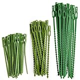 HX 110 Stück Verstellbarer Pflanzenbinder Kunststoff-Kabelbinder-Set Twist Ties für Grüne Pflanzenstütze Flexible Pflanzenbänder für Gartenbaum-Topfp