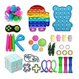 Fidget Toy Set Box, Sensory Fidget Toys Set, Anti Stress Spielzeug Set, Sensory Toys für Kinder Erwachsene, Party Favourites Hand Spielzeug Stress-Angst Relief Spielzeug Set für ADHS