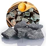 Deutsche Diabas Saunasteine 20 kg 5-8 cm oder 8-12 cm, hochwertige Aufgusssteine für den Saunaofen, vorgewaschen (5-8 cm)
