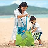 FACILLA® Kinder Aufbewahrungsnetz Aufbewahrung Netz Tasche für Sandspielzeug Strand M