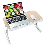 YYYUR Faltbaren Laptop-Computer-Tisch, Adjustable Computer-Fach, Schreibtisch und EIN Kleiner Tisch auf dem Bett zum Schreiben und Essen auf dem S