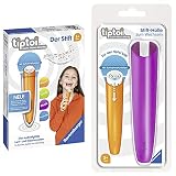 Ravensburger tiptoi Stift 00801 - Das audiodigitale Lern- und Kreativsystem & tiptoi Stifthülle zum Wechseln in Lila / Wechselhülle für den tiptoi Stift mit Aufnahmefunk