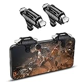 Newseego PUBG Mobile Game Trigger, Smartphone Spiel Auslöser Empfindliche L1R1 Kontrolle Zielen-&Feuern-Button für PUBG/Knives Out/Rules of Survival für Android&iOS, 1 Paar, Schw