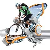 Fahrrad Handyhalterung, DesertWest Luftfahrt-Aluminiumlegierung Motorrad Scooter Universal MTB Rennrad Handy Halterung Fahrradlenker Schnellspanner Outdoor Lenker Halter für 4,0-7,2 Zoll Smartp