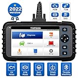 TOPDON OBD2 Diagnosegerät für alle Fahrzeuge-ArtiDiag 600, für Motor/SRS/ABS/Getriebeöl/EPB/SAS/TPMS/Drosselklappe regulieren, AutoVIN, kostenloses Software-Update, Android 7.0 2021