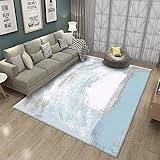 Teppich kinderzimmer rund Dekorativer Balkon Der Blaue Wohnzimmerteppich ist fusselarm, verschleißfest und verblasst Nicht tepiche für Wohnzimmer küchenteppiche 160X200CM 5ft 3' X6ft 6.7'